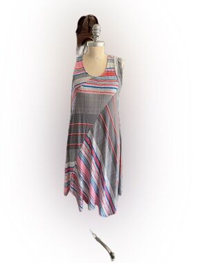 BNWT Premise Sleeveless Digital Stripe Swing Dress. Retail $78. Size Medium